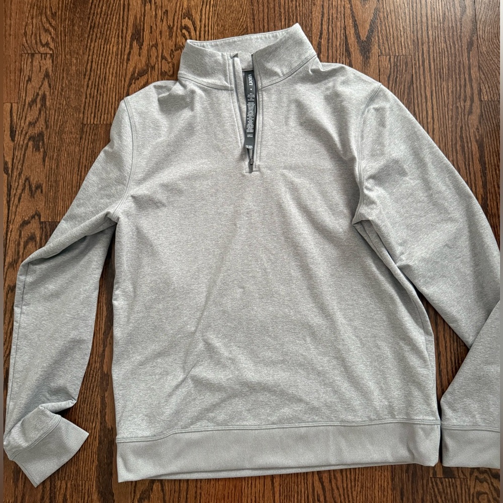 Vuori Light Gray Women's Turtleneck Pullover